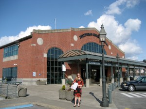 Mary at the ferry terminal