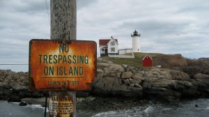 A lighthouse near York, Maine